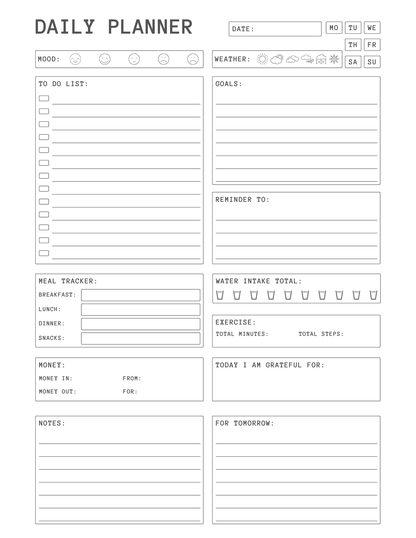 Digital Planner Template
